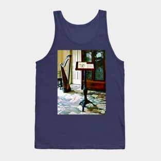 Music - Music Room With Harp Tank Top